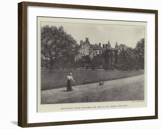 Balnagowan Castle, Ross-Shire, the Seat of Sir Charles Ross, Baronet-null-Framed Giclee Print