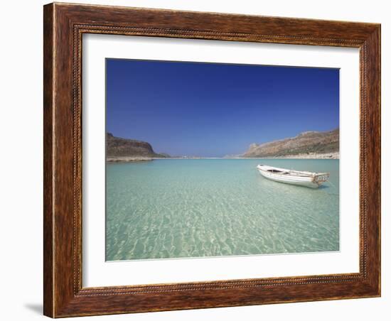 Balos Bay and Gramvousa, Chania, Crete, Greek Islands, Greece, Europe-Sakis Papadopoulos-Framed Photographic Print