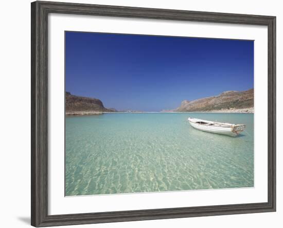 Balos Bay and Gramvousa, Chania, Crete, Greek Islands, Greece, Europe-Sakis Papadopoulos-Framed Photographic Print