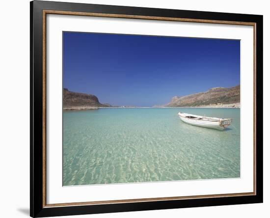 Balos Bay and Gramvousa, Chania, Crete, Greek Islands, Greece, Europe-Sakis Papadopoulos-Framed Photographic Print