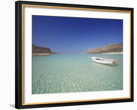 Balos Bay and Gramvousa, Chania, Crete, Greek Islands, Greece, Europe-Sakis Papadopoulos-Framed Photographic Print