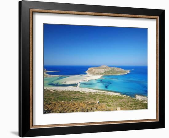 Balos Bay and Gramvousa, Chania, Crete, Greek Islands, Greece, Europe-Sakis Papadopoulos-Framed Photographic Print