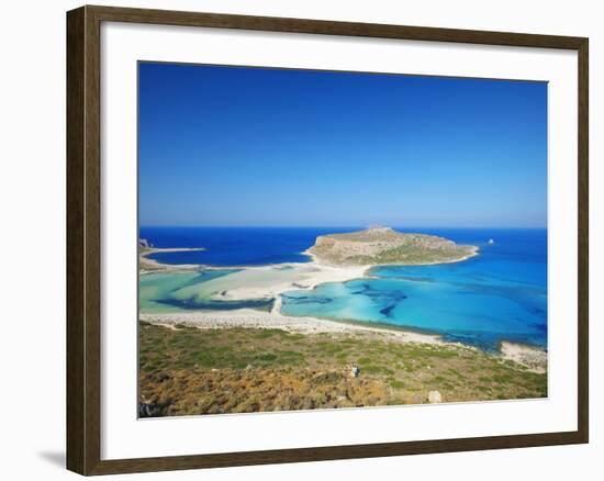 Balos Bay and Gramvousa, Chania, Crete, Greek Islands, Greece, Europe-Sakis Papadopoulos-Framed Photographic Print