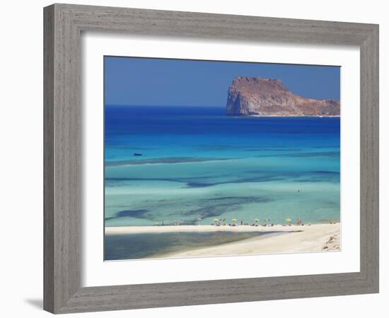 Balos Bay and Gramvousa, Chania, Crete, Greek Islands, Greece, Europe-Sakis Papadopoulos-Framed Photographic Print