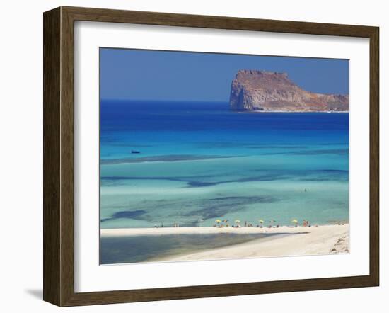 Balos Bay and Gramvousa, Chania, Crete, Greek Islands, Greece, Europe-Sakis Papadopoulos-Framed Photographic Print