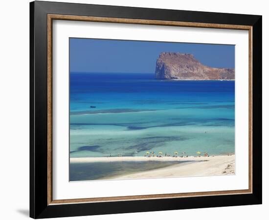 Balos Bay and Gramvousa, Chania, Crete, Greek Islands, Greece, Europe-Sakis Papadopoulos-Framed Photographic Print