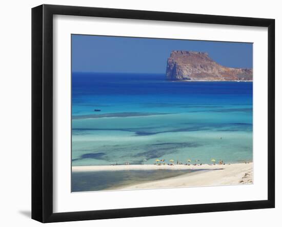 Balos Bay and Gramvousa, Chania, Crete, Greek Islands, Greece, Europe-Sakis Papadopoulos-Framed Photographic Print