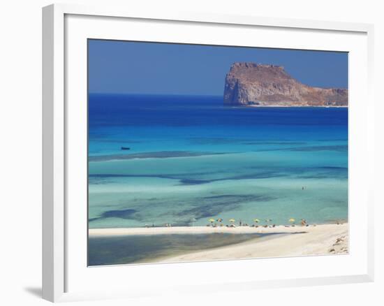 Balos Bay and Gramvousa, Chania, Crete, Greek Islands, Greece, Europe-Sakis Papadopoulos-Framed Photographic Print