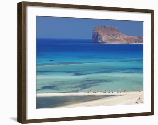 Balos Bay and Gramvousa, Chania, Crete, Greek Islands, Greece, Europe-Sakis Papadopoulos-Framed Photographic Print