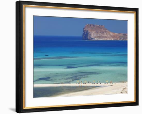 Balos Bay and Gramvousa, Chania, Crete, Greek Islands, Greece, Europe-Sakis Papadopoulos-Framed Photographic Print