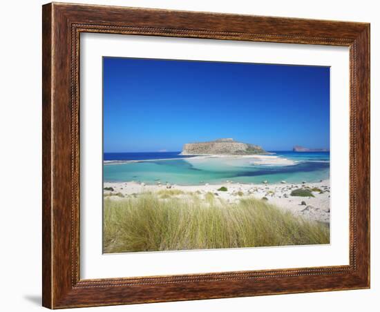 Balos Bay and Gramvousa, Chania, Crete, Greek Islands, Greece, Europe-Sakis Papadopoulos-Framed Photographic Print