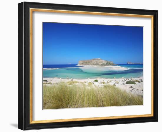 Balos Bay and Gramvousa, Chania, Crete, Greek Islands, Greece, Europe-Sakis Papadopoulos-Framed Photographic Print