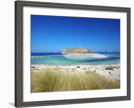 Balos Bay and Gramvousa, Chania, Crete, Greek Islands, Greece, Europe-Sakis Papadopoulos-Framed Photographic Print