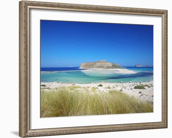 Balos Bay and Gramvousa, Chania, Crete, Greek Islands, Greece, Europe-Sakis Papadopoulos-Framed Photographic Print