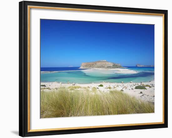 Balos Bay and Gramvousa, Chania, Crete, Greek Islands, Greece, Europe-Sakis Papadopoulos-Framed Photographic Print