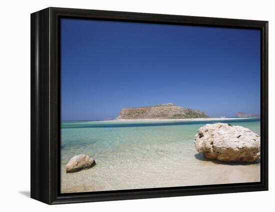 Balos Bay and Gramvousa, Chania, Crete, Greek Islands, Greece, Europe-Sakis Papadopoulos-Framed Premier Image Canvas