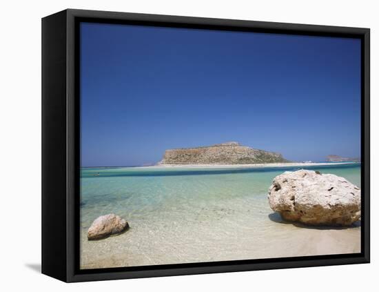 Balos Bay and Gramvousa, Chania, Crete, Greek Islands, Greece, Europe-Sakis Papadopoulos-Framed Premier Image Canvas