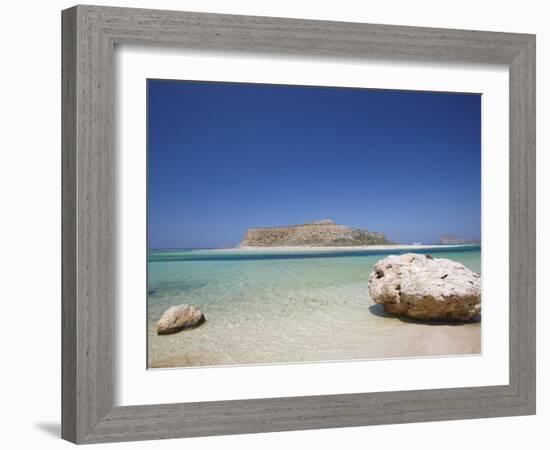 Balos Bay and Gramvousa, Chania, Crete, Greek Islands, Greece, Europe-Sakis Papadopoulos-Framed Photographic Print