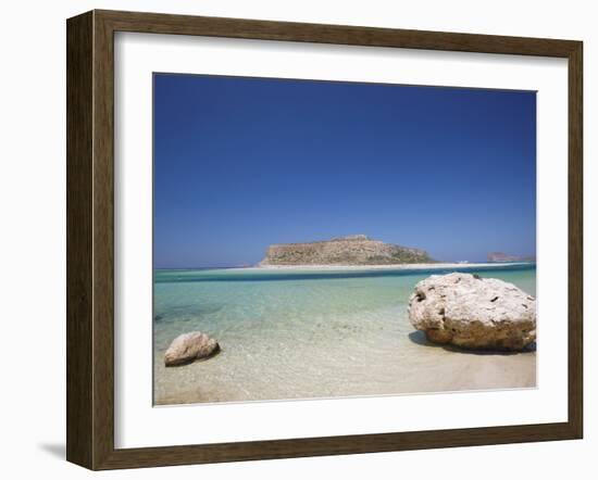 Balos Bay and Gramvousa, Chania, Crete, Greek Islands, Greece, Europe-Sakis Papadopoulos-Framed Photographic Print