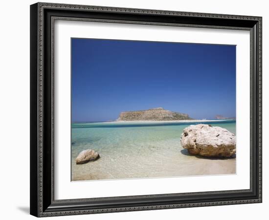 Balos Bay and Gramvousa, Chania, Crete, Greek Islands, Greece, Europe-Sakis Papadopoulos-Framed Photographic Print