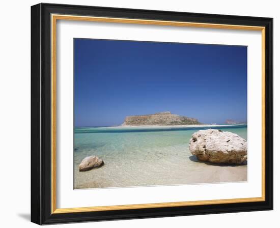 Balos Bay and Gramvousa, Chania, Crete, Greek Islands, Greece, Europe-Sakis Papadopoulos-Framed Photographic Print