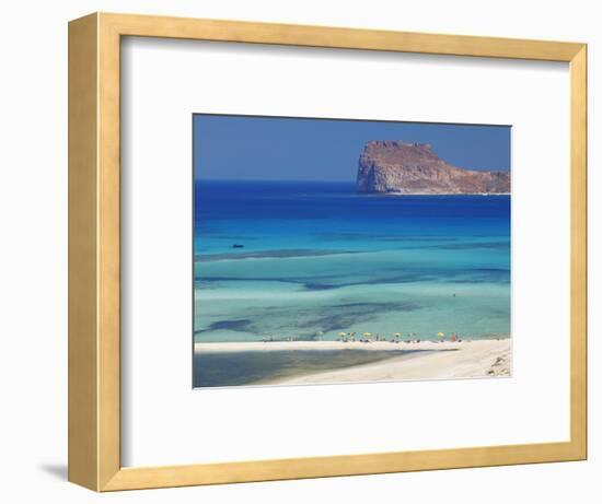 Balos Bay and Gramvousa, Chania, Crete, Greek Islands, Greece, Europe-Sakis Papadopoulos-Framed Photographic Print