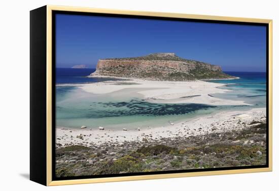 Balos Bay, Gramvousa Peninsula, Crete, Greek Islands, Greece, Europe-Markus Lange-Framed Premier Image Canvas