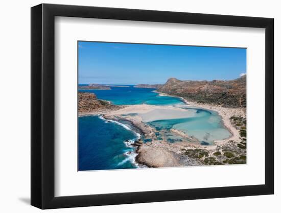 Balos Beach and Bay, Peninsula of Gramvousa, Chania, Crete, Greek Islands, Greece, Europe-Markus Lange-Framed Photographic Print