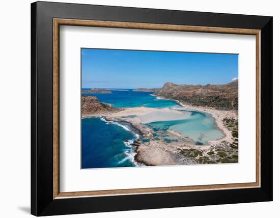 Balos Beach and Bay, Peninsula of Gramvousa, Chania, Crete, Greek Islands, Greece, Europe-Markus Lange-Framed Photographic Print