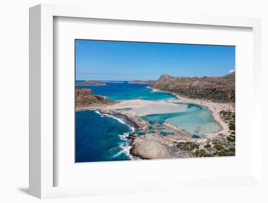 Balos Beach and Bay, Peninsula of Gramvousa, Chania, Crete, Greek Islands, Greece, Europe-Markus Lange-Framed Photographic Print