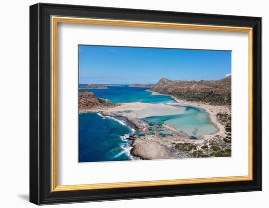 Balos Beach and Bay, Peninsula of Gramvousa, Chania, Crete, Greek Islands, Greece, Europe-Markus Lange-Framed Photographic Print