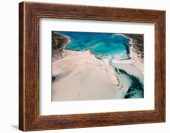 Balos Beach and Bay, Peninsula of Gramvousa, Chania, Crete, Greek Islands, Greece, Europe-Markus Lange-Framed Photographic Print