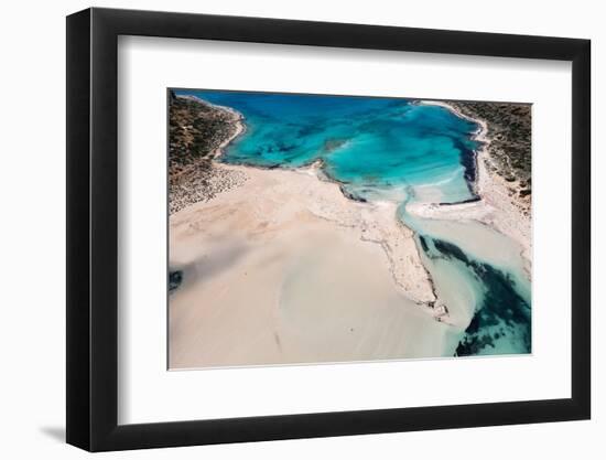 Balos Beach and Bay, Peninsula of Gramvousa, Chania, Crete, Greek Islands, Greece, Europe-Markus Lange-Framed Photographic Print