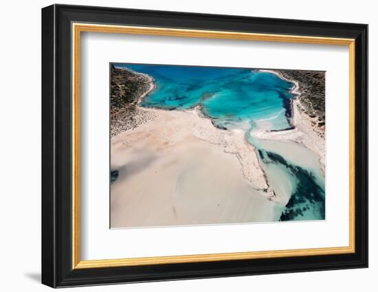 Balos Beach and Bay, Peninsula of Gramvousa, Chania, Crete, Greek Islands, Greece, Europe-Markus Lange-Framed Photographic Print