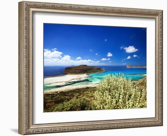 Balos Beach, Gramvousa, Crete, Greek Islands, Greece, Europe-Sakis Papadopoulos-Framed Photographic Print