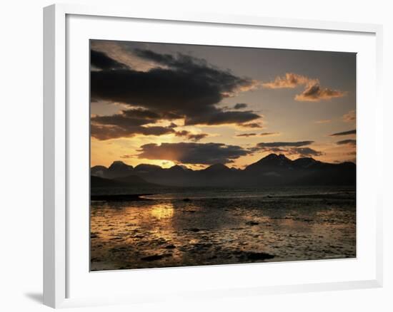 Balsfjorden Lit by the Midnight Sun, Troms, Norway, Scandinavia, Europe-Jochen Schlenker-Framed Photographic Print