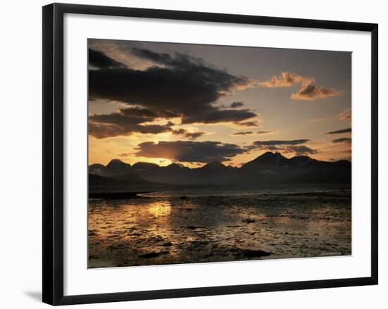 Balsfjorden Lit by the Midnight Sun, Troms, Norway, Scandinavia, Europe-Jochen Schlenker-Framed Photographic Print