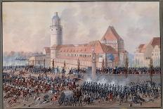 View of Peters Thor in Leipzig, 19th October 1813-Balthasar Wigand-Giclee Print