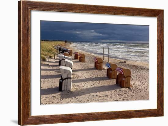 Baltic Sea Spa Wustrow, Beach, Beach Chairs-Catharina Lux-Framed Photographic Print