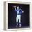 Baltimore Colts Football Player Johnny Unitas in Uniform While Holding Ball in Passing Stance-Yale Joel-Framed Premier Image Canvas