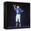 Baltimore Colts Football Player Johnny Unitas in Uniform While Holding Ball in Passing Stance-Yale Joel-Framed Premier Image Canvas