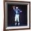 Baltimore Colts Football Player Johnny Unitas in Uniform While Holding Ball in Passing Stance-Yale Joel-Framed Premium Photographic Print