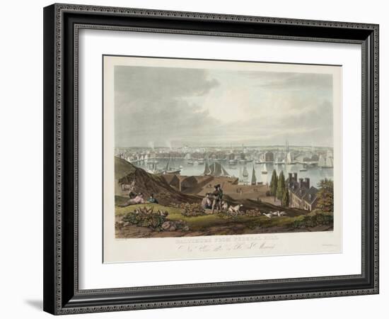 Baltimore from Federal Hill-null-Framed Giclee Print