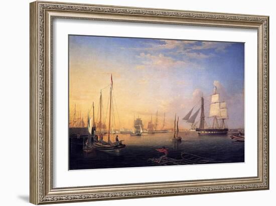 Baltimore Harbour, 1850-Fitz Henry Lane-Framed Giclee Print