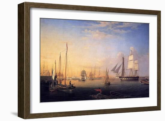Baltimore Harbour, 1850-Fitz Henry Lane-Framed Giclee Print