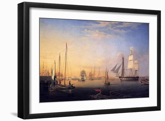 Baltimore Harbour, 1850-Fitz Henry Lane-Framed Giclee Print