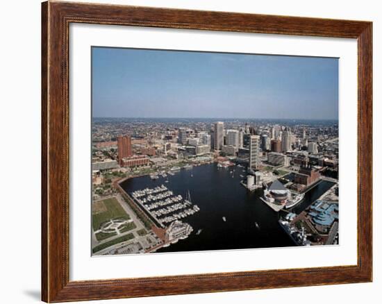 Baltimore Inner Harbor-Mike Smith-Framed Art Print