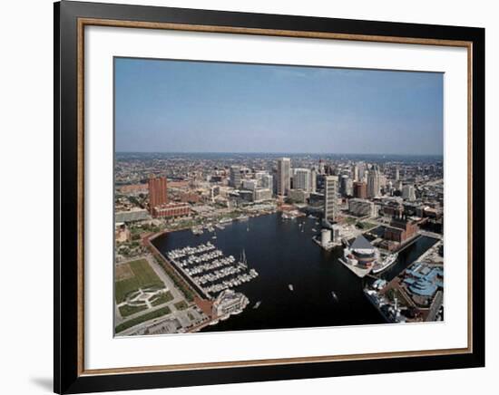 Baltimore Inner Harbor-Mike Smith-Framed Art Print