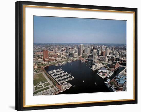 Baltimore Inner Harbor-Mike Smith-Framed Art Print
