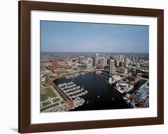 Baltimore Inner Harbor-Mike Smith-Framed Art Print